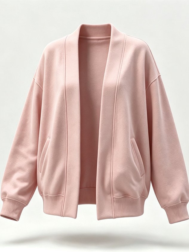 Women Spring/Fall Outerwear Casual Plain Long Sleeve Jacket