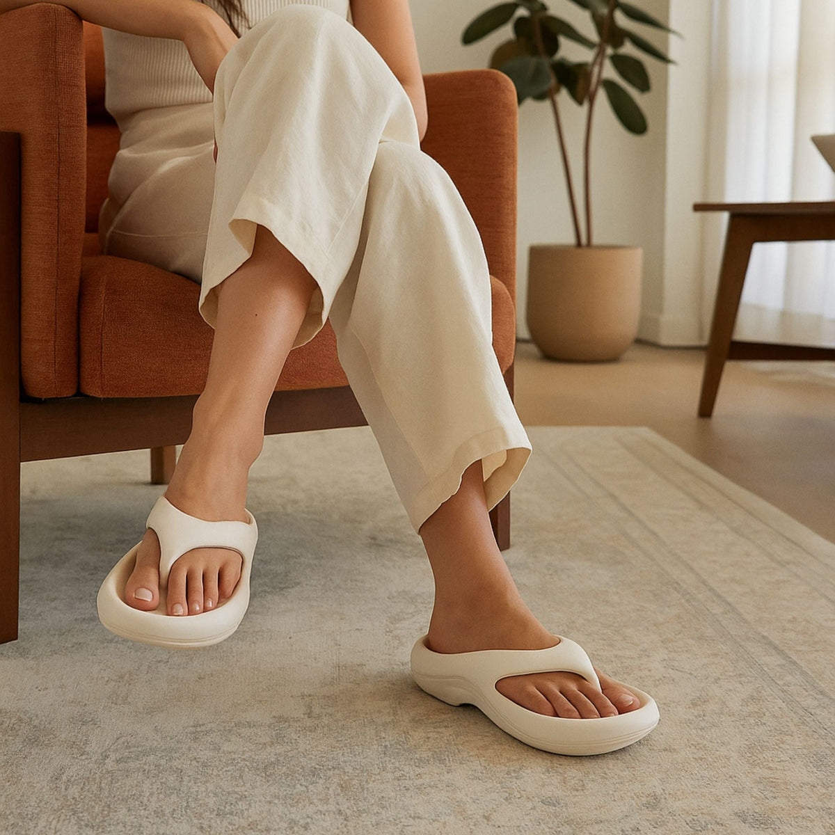 Pillow Arch Support Flip Flops-Pillow Slides