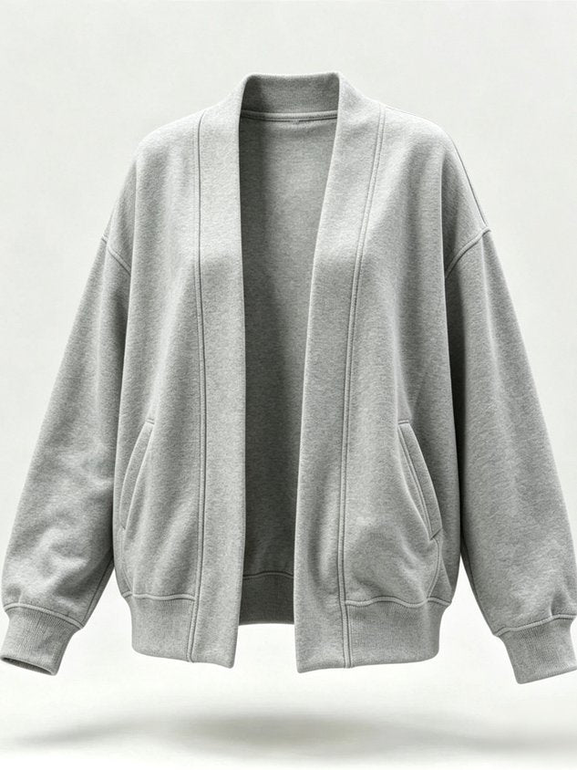Women Spring/Fall Outerwear Casual Plain Long Sleeve Jacket